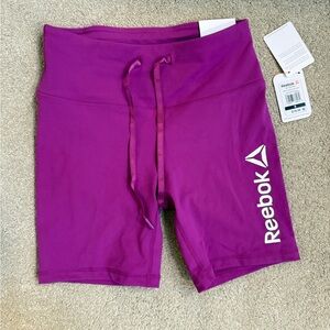 Reebok Women's Vibrant Purple Bike Shorts
